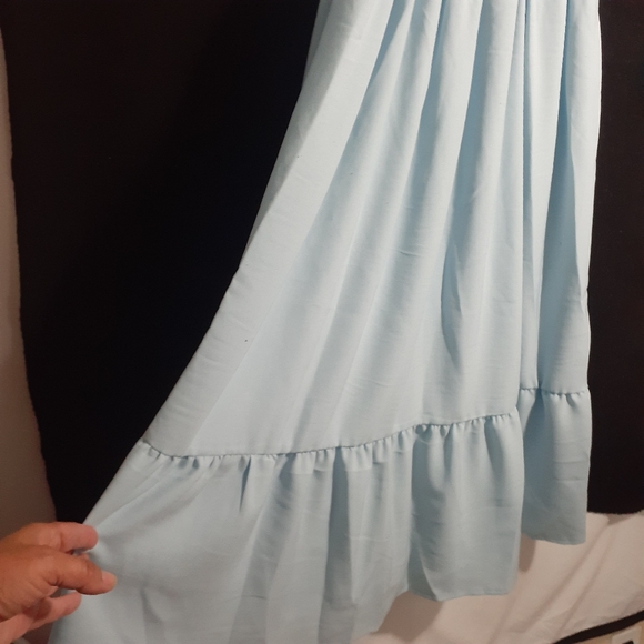 Pretty Blue Dress Flexible Size Small - Picture 8 of 16
